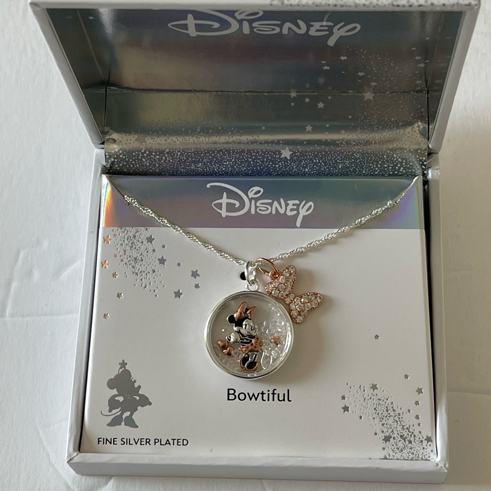 Disney Classics Jewelry | Minnie Mouse Bow Pendant Necklace - Picture 4 of 10